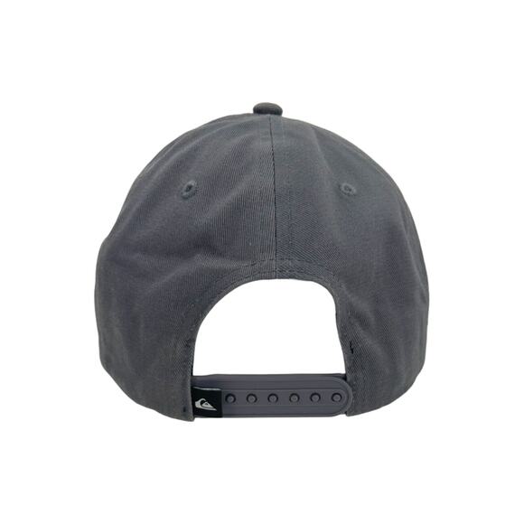Men's Quicksilver Snapback Cap Hat Gray Quicksilver Logo - Picture 4 of 8
